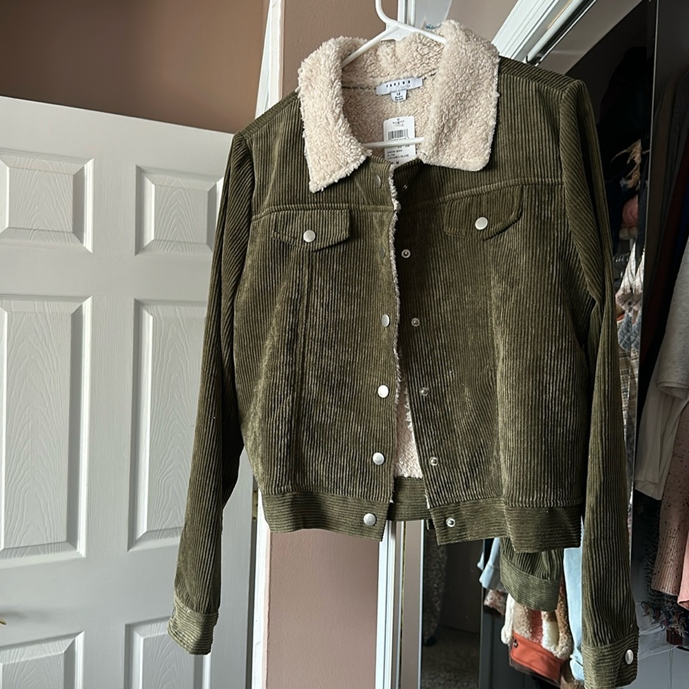Windsor corduroy faux fur jacket